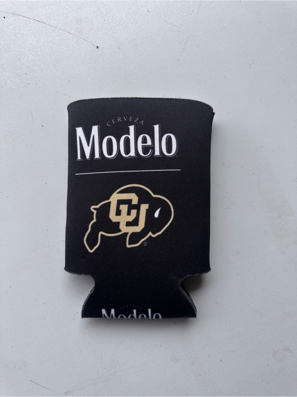Modelo Colorado university buffs Black and Gold Logo Can Coozie